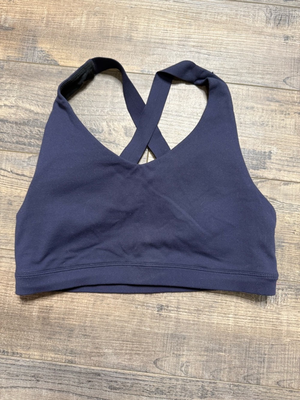 Prana Navy Blue Cross-Back Sports Bra Women's Size XS